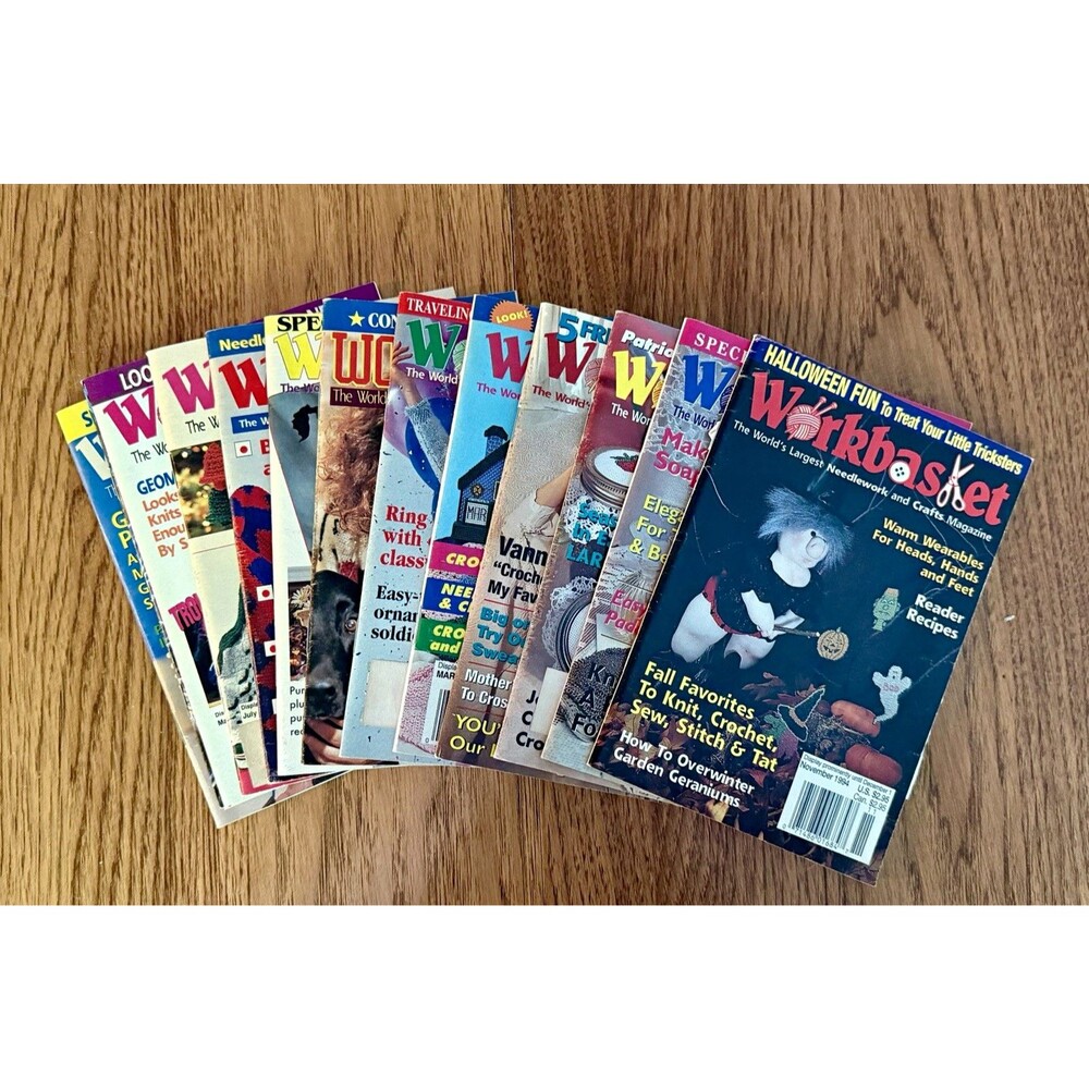 Workbasket Mixed Lot Magazines Crochet & Knitting 1993